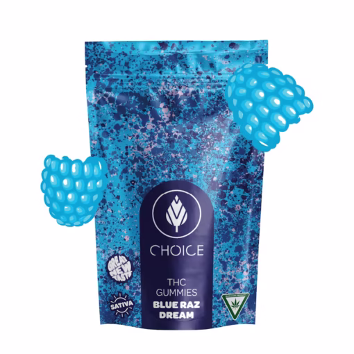 Choice Chews - Blue Raz Dream Gummies (Sativa) - 100mg
