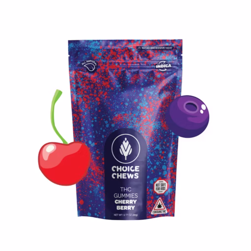 Choice Chews - Cherry Berry Gummies (Indica) - 100mg