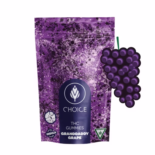 Choice Chews - Granddaddy Grape Gummies (Indica) - 100mg