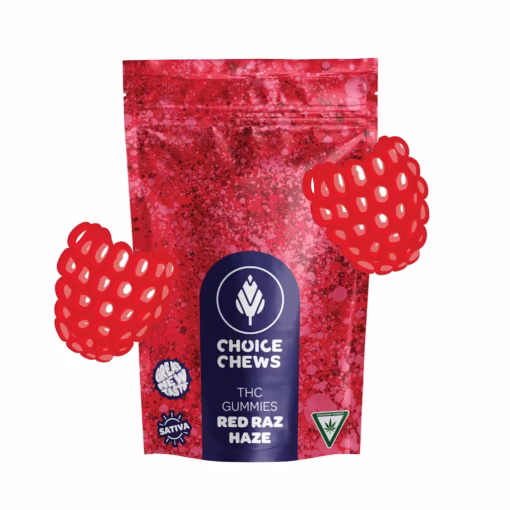 Choice Chews - Red Raz Haze (Sativa) - 100mg