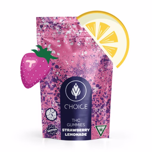 Choice Chews - Strawberry Lemonade Gummies (Sativa) - 100mg