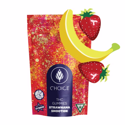 Choice Chews - Strawnana Smoothie Gummies (Hybrid) - 100mg