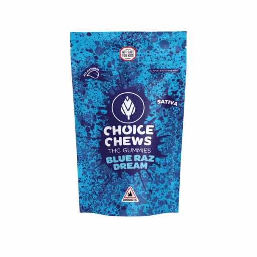 Choice Chews - Blue Raz Dream (Sativa) - 100mg