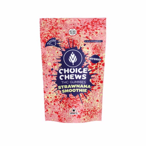 Choice Chews- Strawnana Smoothie (Hybrid)- 100mg