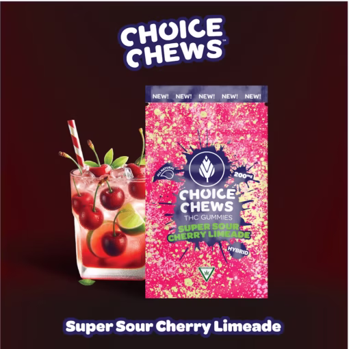Choice Chews - Super Sour Cherry Limeaid (Hybrid) - 200mg