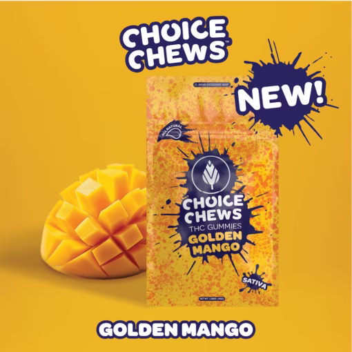 Choice Chews - Golden Mango (Sativa) - 100mg